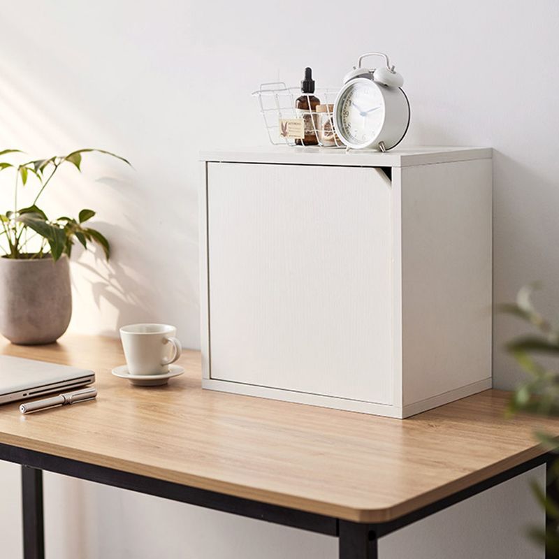 9.45" W Cube Engineered Wood Bookshelf Contemporary Bookcase for Living Room