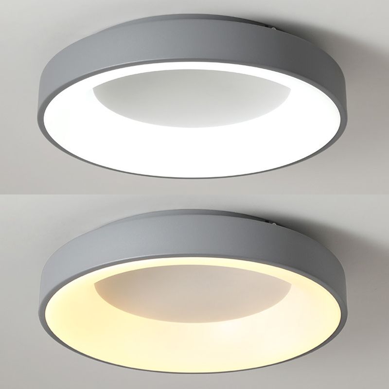 Luminaires encastrés à 1 lumière en acrylique, anneaux de style moderne, plafonniers à LED