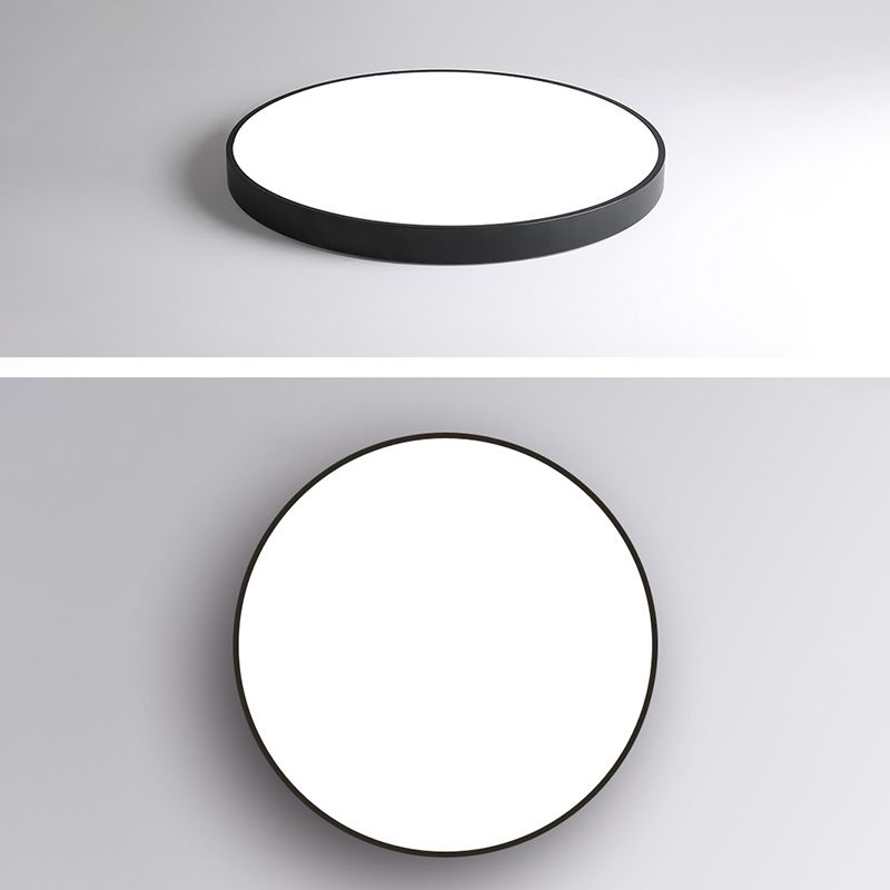 Round Simplicity LED Lighting Fixture 2" Ultra-thin LED Ceiling Lamp for Bedroom