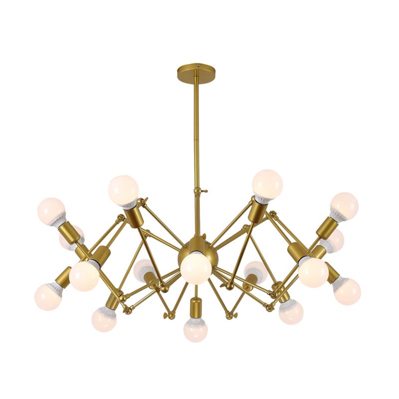 Spider Chandelier Lighting Fixtures Industrial Multi-Head Suspension Light for Living Room
