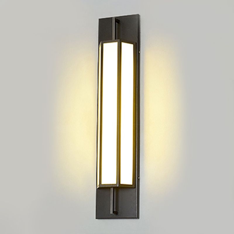 LED Wall Lamp Modern Waterproof Wall Mount Lamp with Acrylic Shade for Corridor