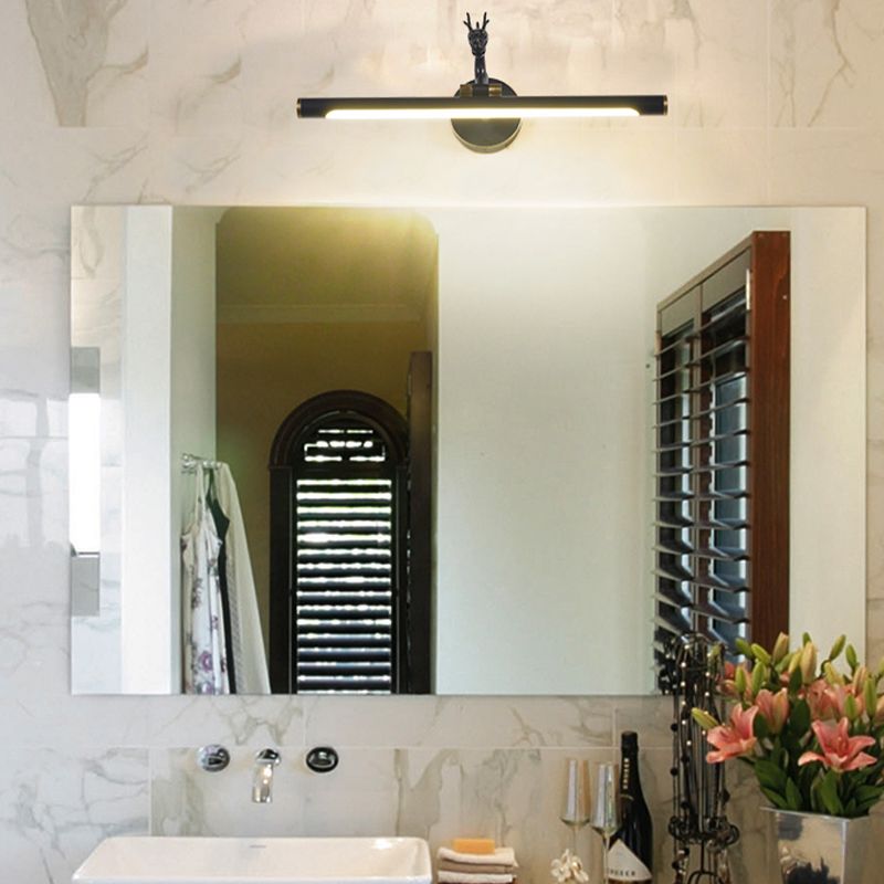 Linear Wall Sconce Lights Mid Century Metal 1 Light Sconce Light Fixture