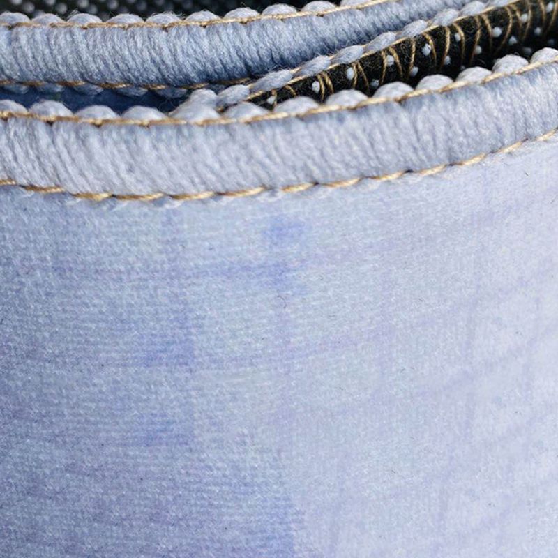 Dark Orange Geometric Rug Polyester Simple Rug Washable Rug for Home Decoration