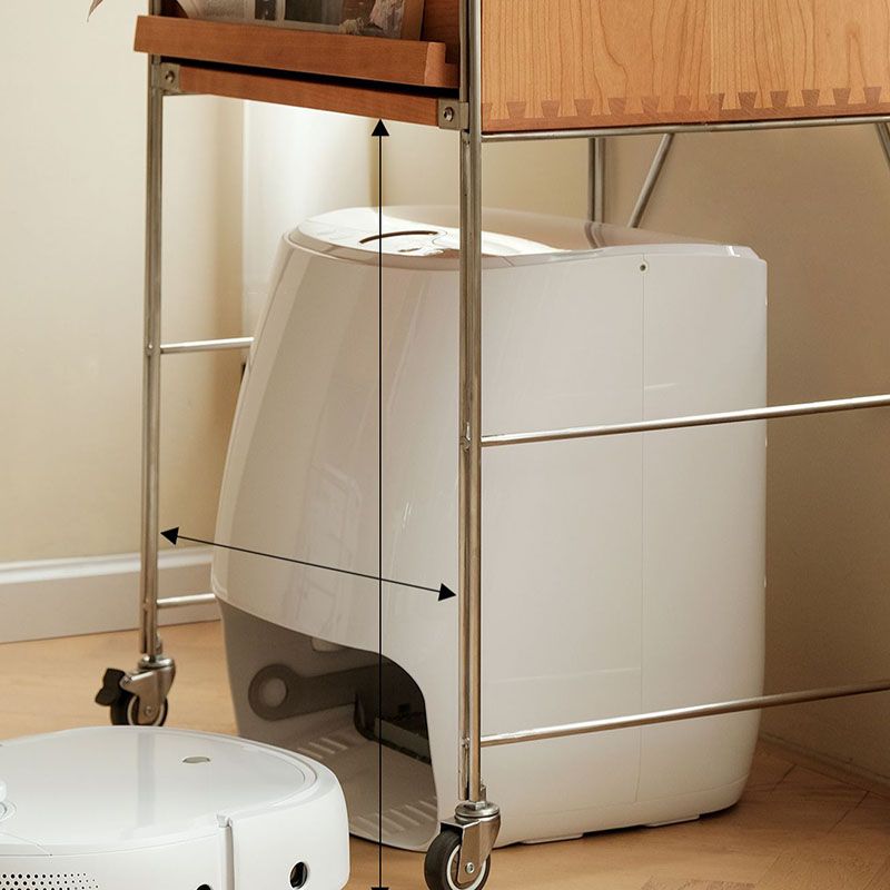 Contemporary Solid Wood Bookcase Closed Back Bookshelf with Cabinets