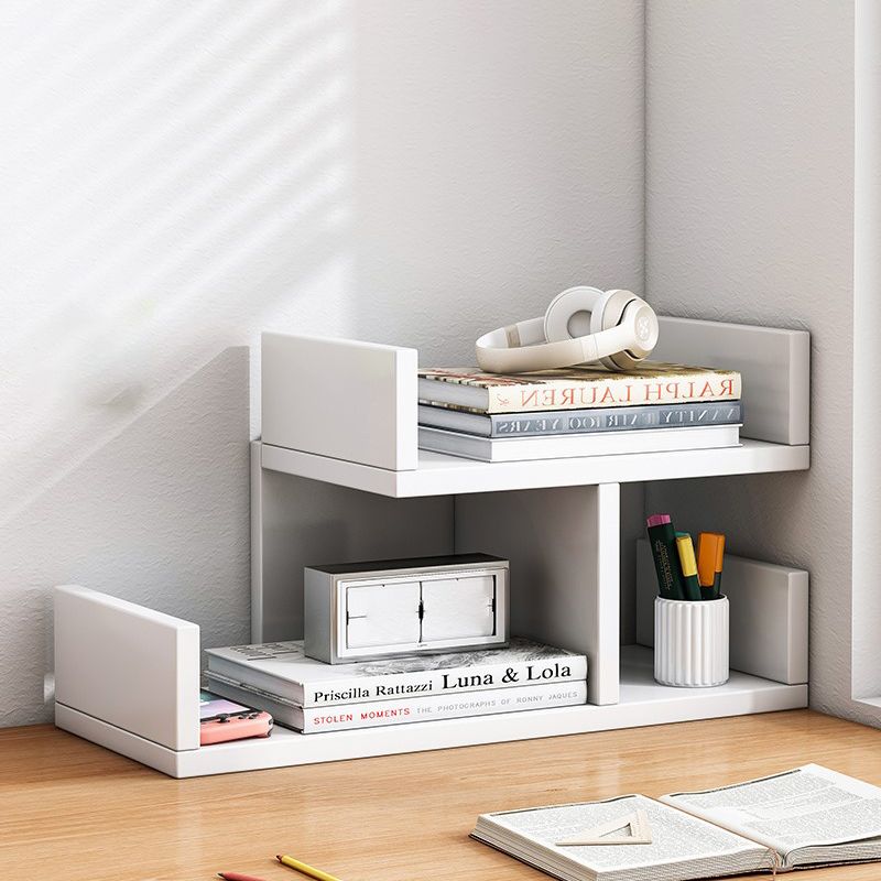 Engineered Wood Bookshelf Open Back Shelf Bookcase for Study Room