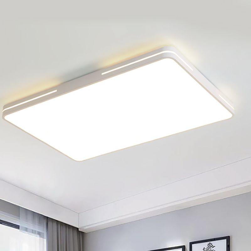 Minimalist Geometric Flush Mount Lighting Metal 1 Light Flush Ceiling Lights
