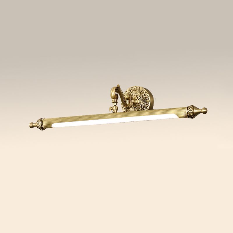 A forma di forma lineare in metallo sconce moderno in stile a 1 luci a parete a parete montata in ottone