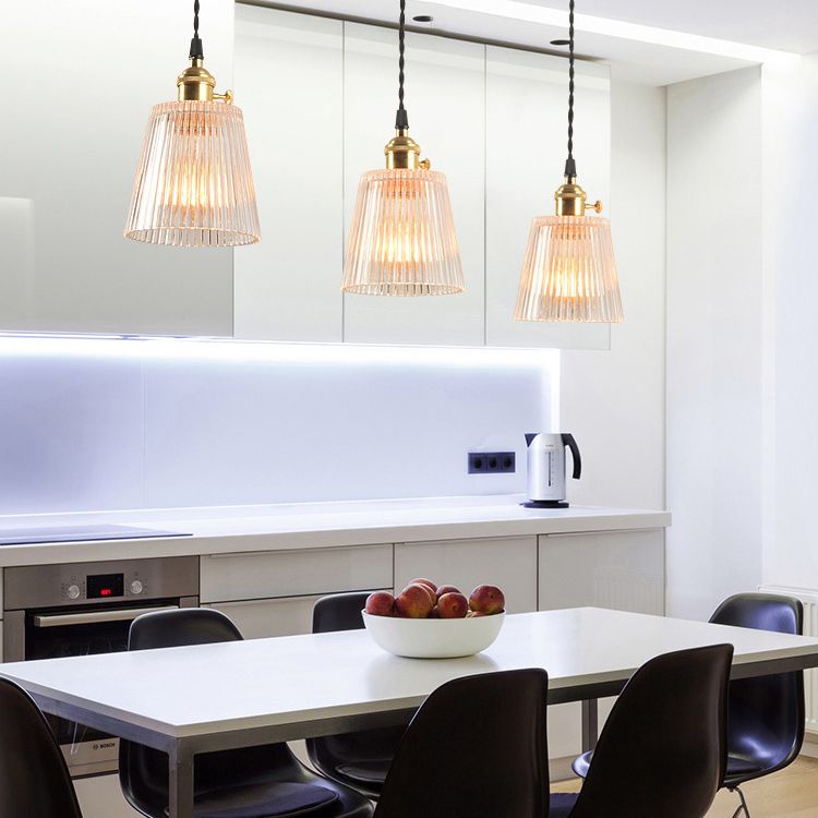 Contemporary Lantern Shaped Pendant Light Glass 3 Lights Multi Light Pendant