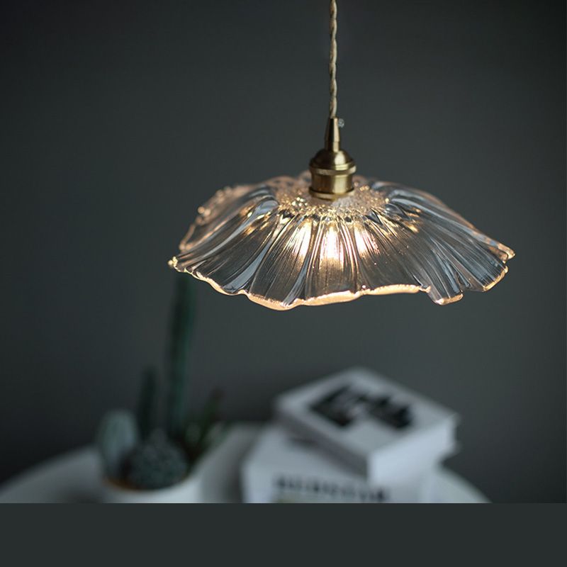 Blumenschlafzimmer Anhänger Beleuchtungsbehandlung Glas zeitgenössische Decke Anhänger Licht