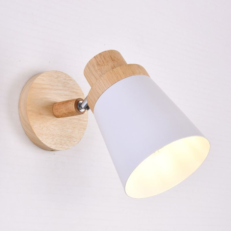 Macaron Empire Shade Wall Sconce Metal 1 Light Sconces for Bedroom