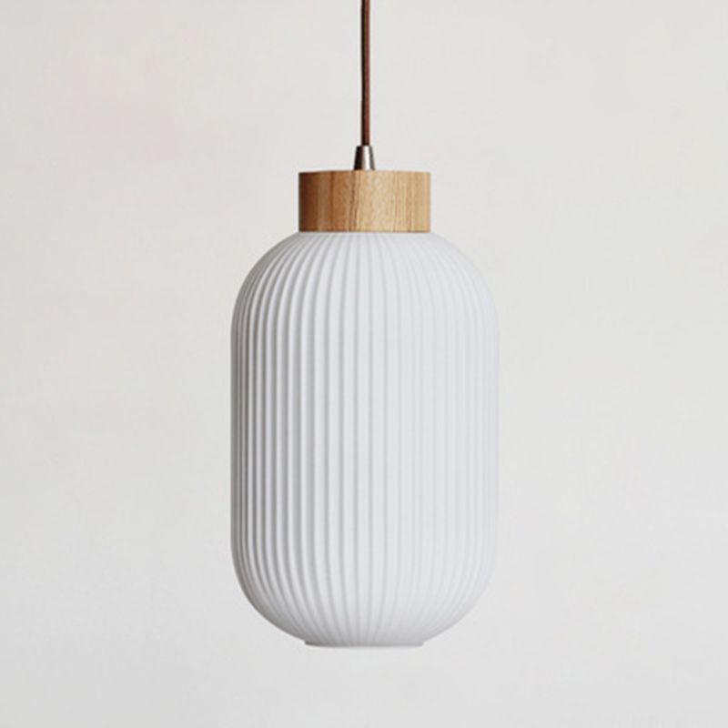 Glass Pot Shape Hanging Lights Modern Style 1 Light Hanging Mount Fixture for Dining Room