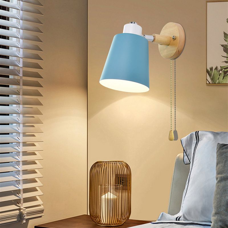 Moderno macaron moderno macaron geometrico di sconde da parete in metallo 1 flione leggero