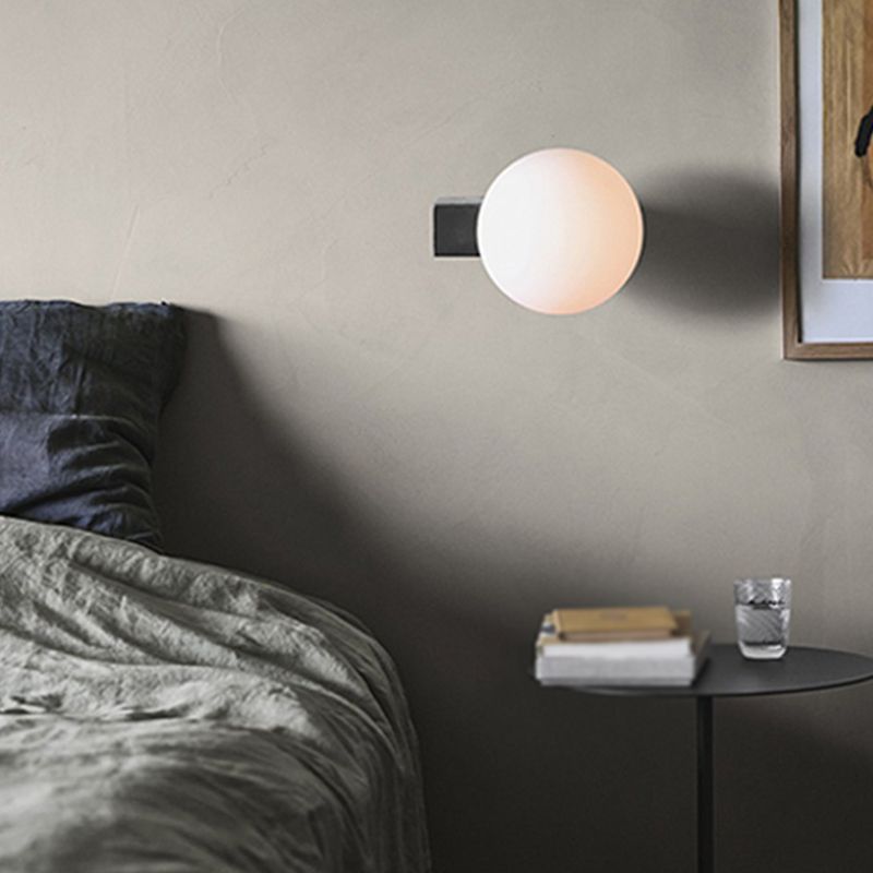 Modern Chrome/Black Bathroom Vanity Light 1 Light Wall Light Sconces