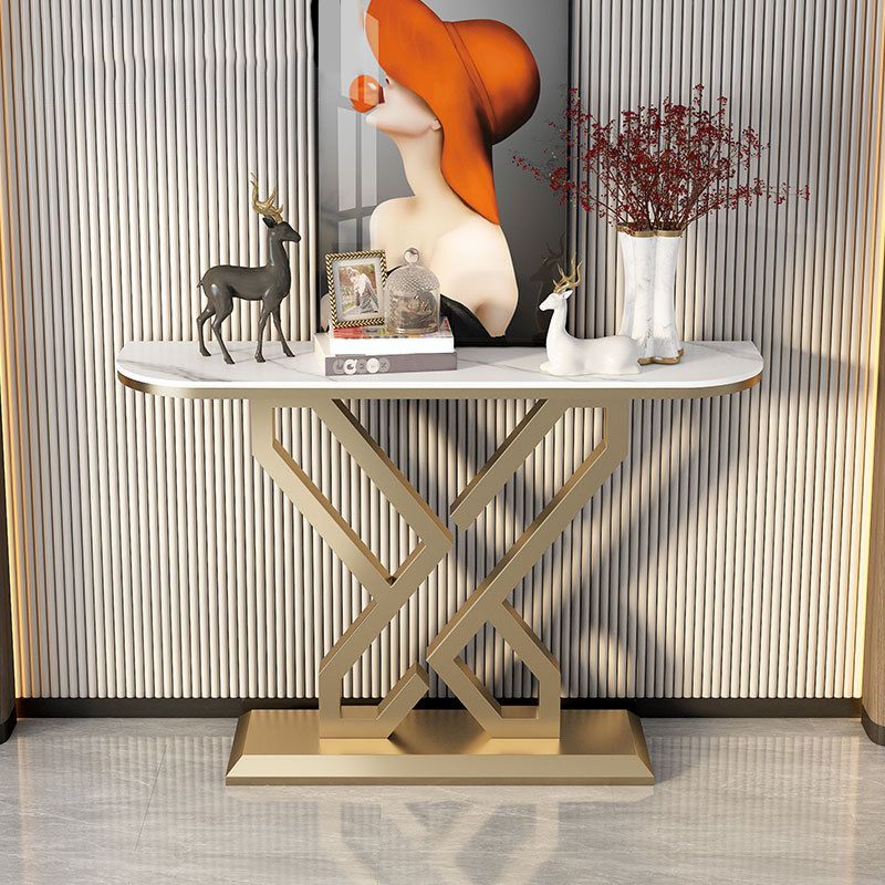 11.8" W Console Table Stain Resistant Slate Contemporary End Table