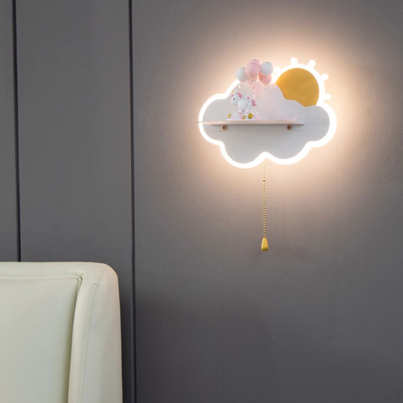 Cloud Shape Wall Mounted Light Minimalist LED Metal Wall Mounted Lighting for Bedroom