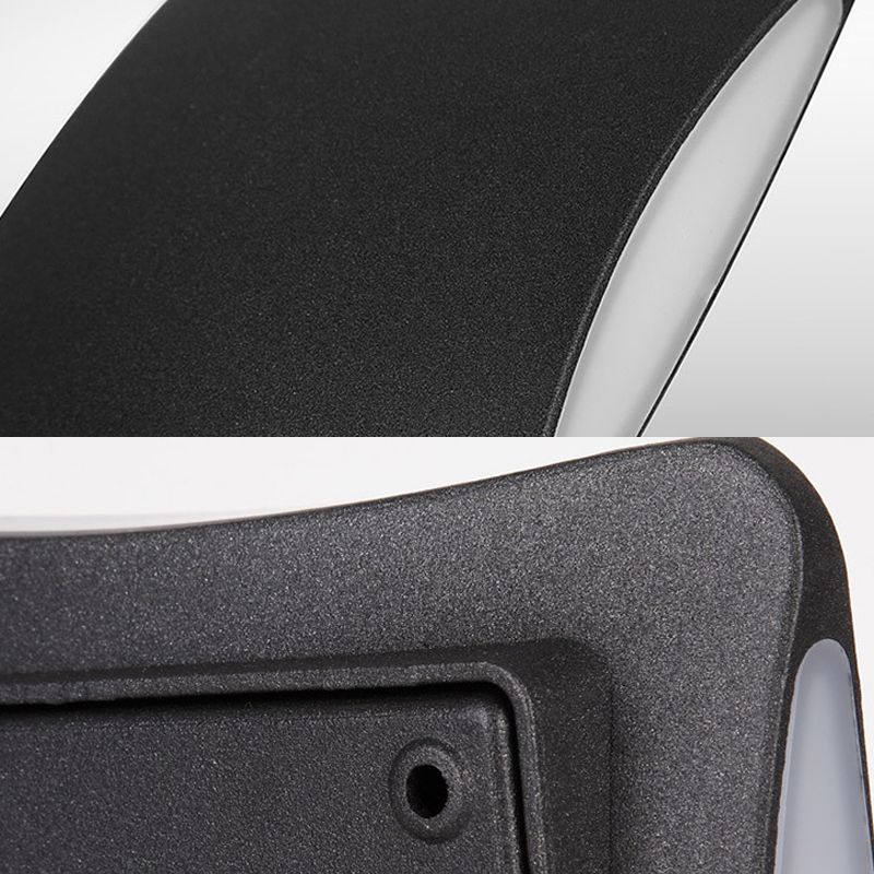 Moderne stijl diamant wandmontage licht aluminium 4 "/6" brede led veranda sconce lamp in zwart