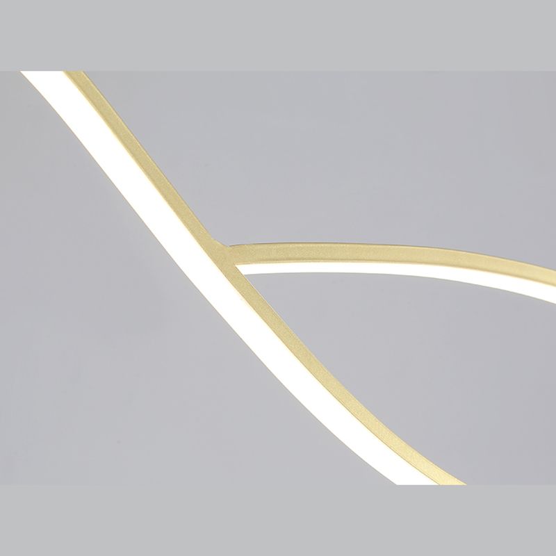 Ring Island Lighting Fixtures Acrylic Modern Simplicity Island Lighting Ideas for Restaurant