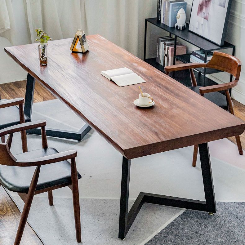 1/2/3/4 Pcs Metal Industrial Dining Set with Pine Wood Top Table Dinette Set