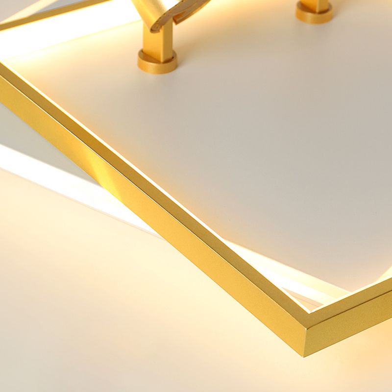 2-Light LED Flush Mount Lighting Track Lighting Double-deck Square Light Room Light Restaurant Light