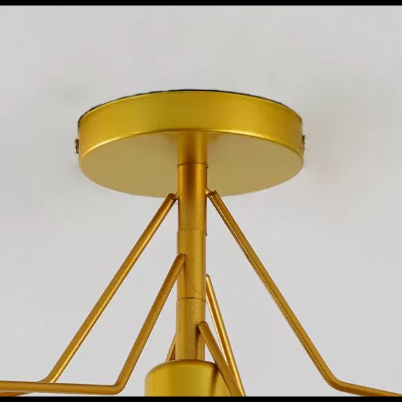 Minimalist Style Shaded Flush Mount Ceiling Fixture Metal Aisle Flush Ceiling Light