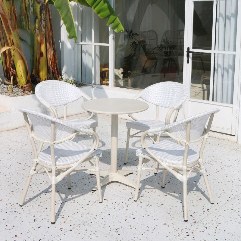 Modern 1/5 Pieces Metal Bistro Set Metal Bistro Table Set for Outdoor