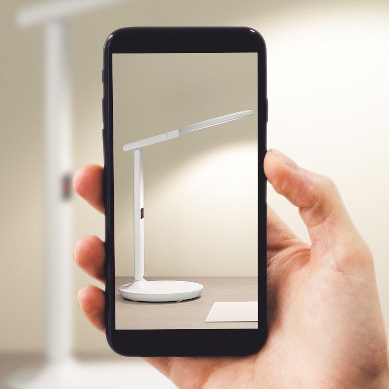 Light da tavolo da tavolo moderno con porto di plastica in porta USB Luce da tavolo