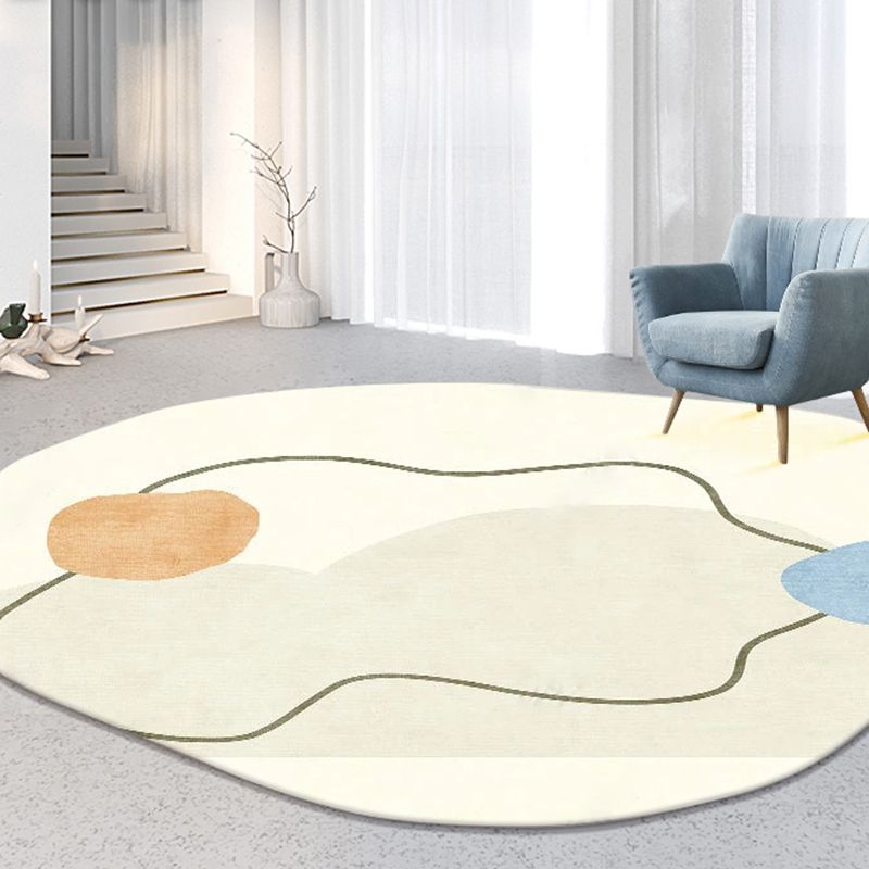 Chic Moderner Bereich Teppich Farbblock Polyester Fläche Teppich Flecken widerstandsfähiger Teppich für Wohnkultur