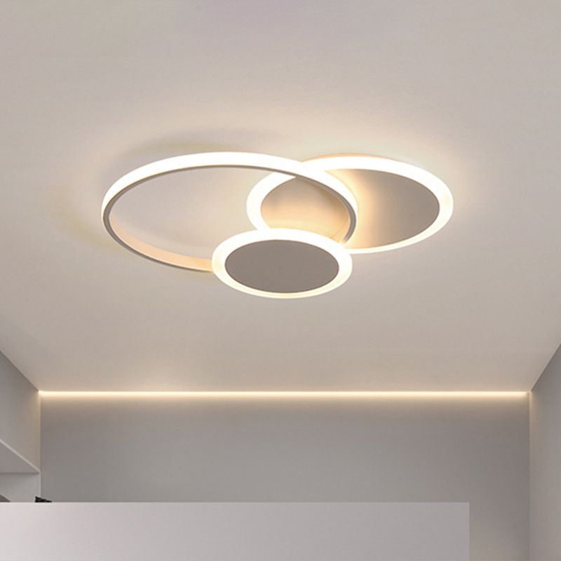 Cirkels dicht bij plafond verlichting minimalistische stijl metalen LED flush mount verlichting