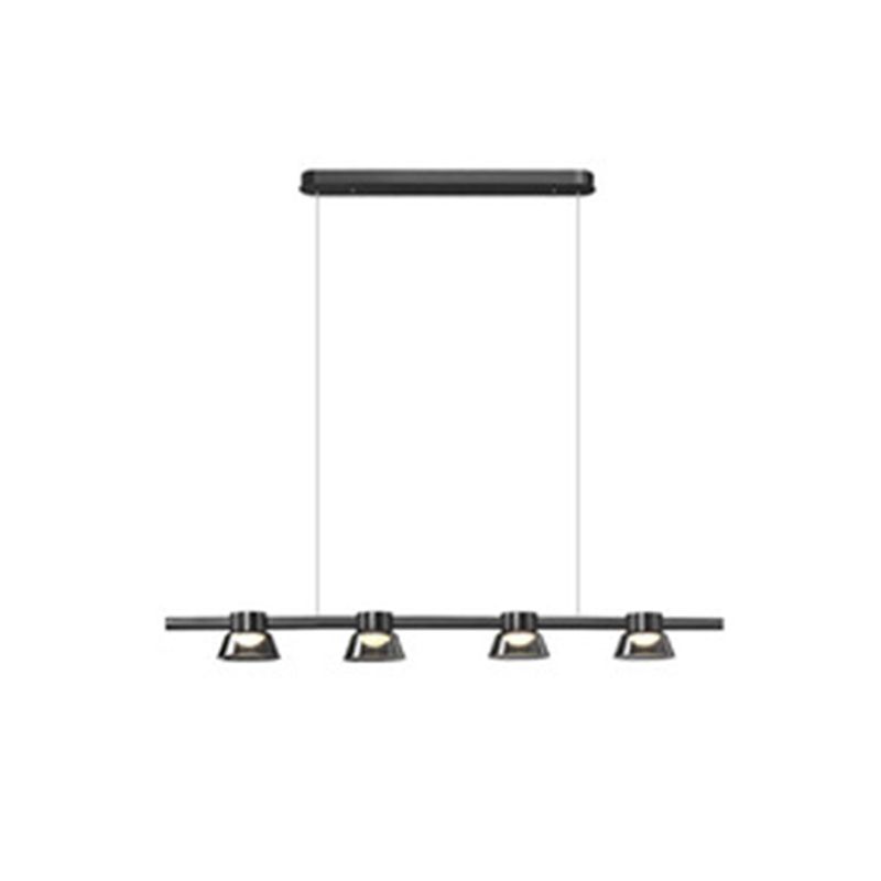 Linear Pendant Lighting Modern Glass Island Lighting for Dining Room