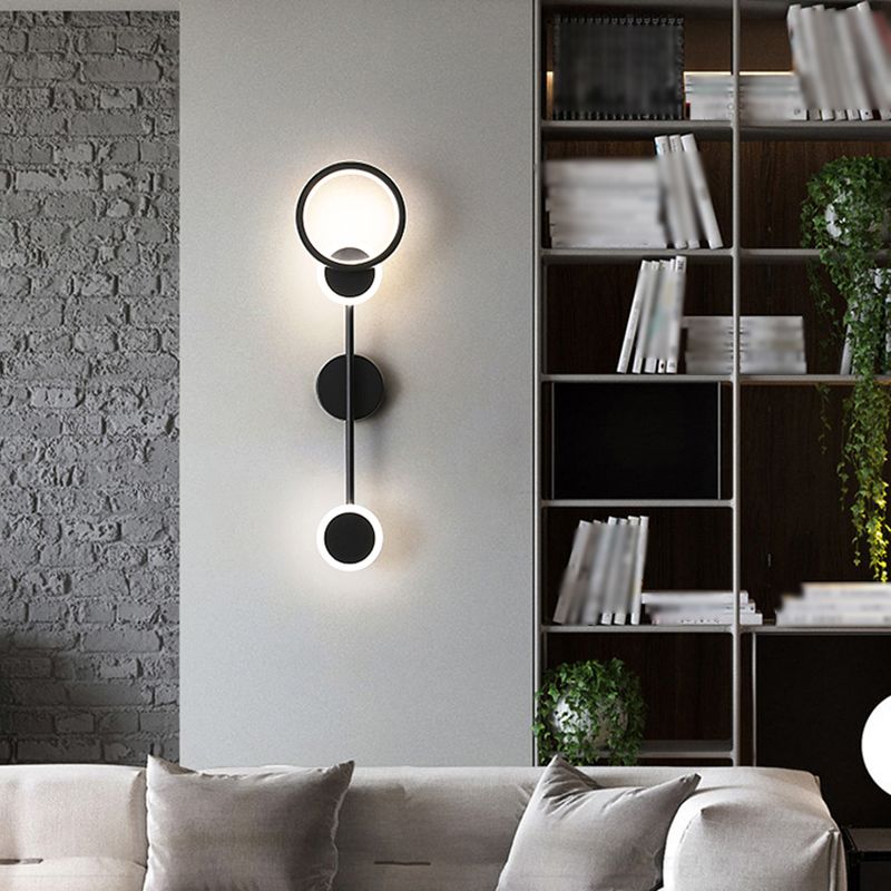 Luz de pared de metal creativa Luz de pared geométrica Moderna Placa para dormitorio