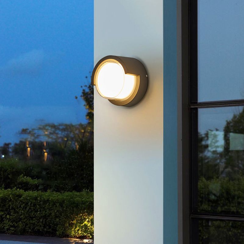 Lámpara de montaje de pared acrílica de 1 luce