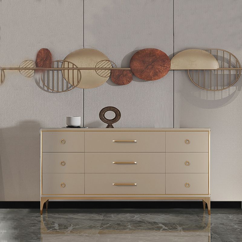 15.6-inch Width Storage Chest Contemporary Dresser with 9 Drawers