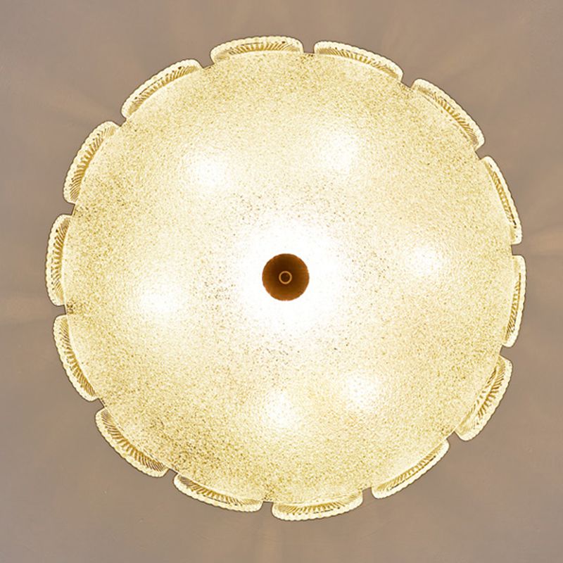 Nordic Glass Ceiling Light Creative Flush Mount Ceiling Light Fixture for Bedroom