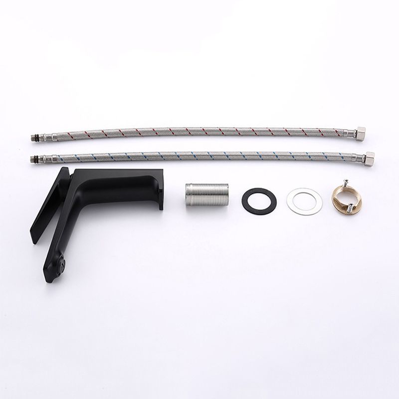 Contemporary Vessel Faucet Copper Lever Handles Low Arc Vessel Faucet