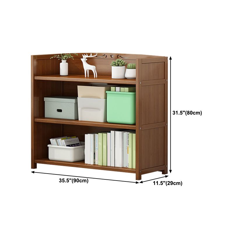 Walnut Bookcase Floor Multi-layer Storage Rack Student Home Bookshelf