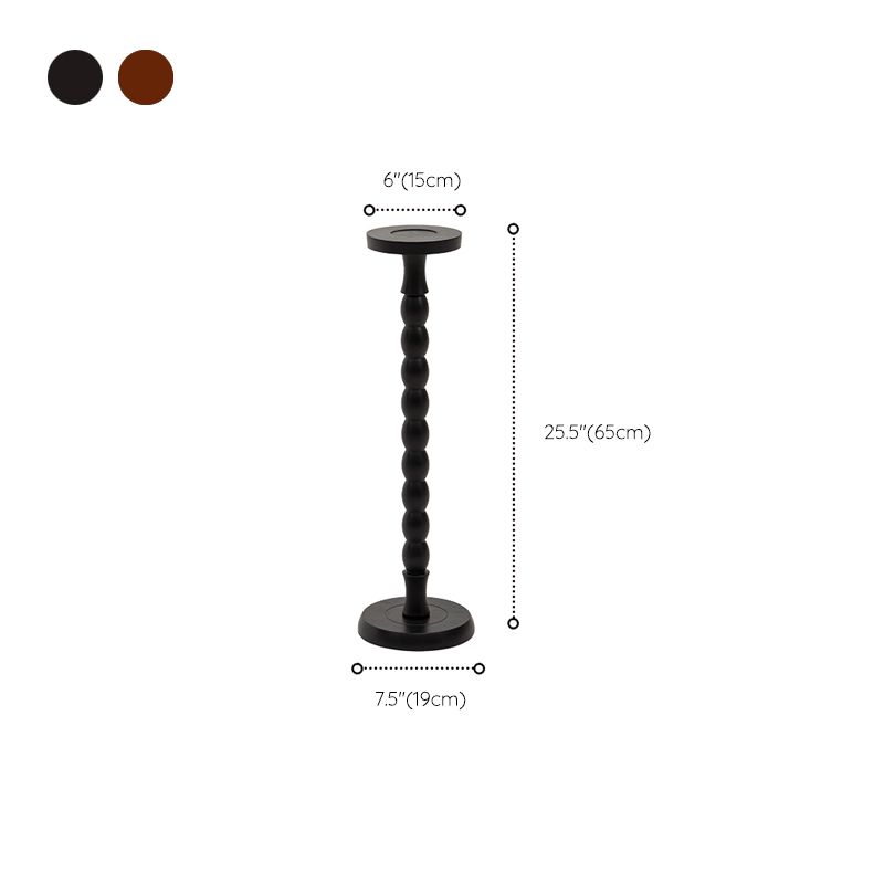 Traditional Wood End Table Sled Black/Brown Side End Snack Table