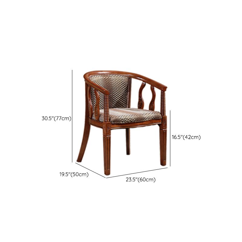 Traditional Style Dining Chair Solid Wood Arm Chair for Kitchen