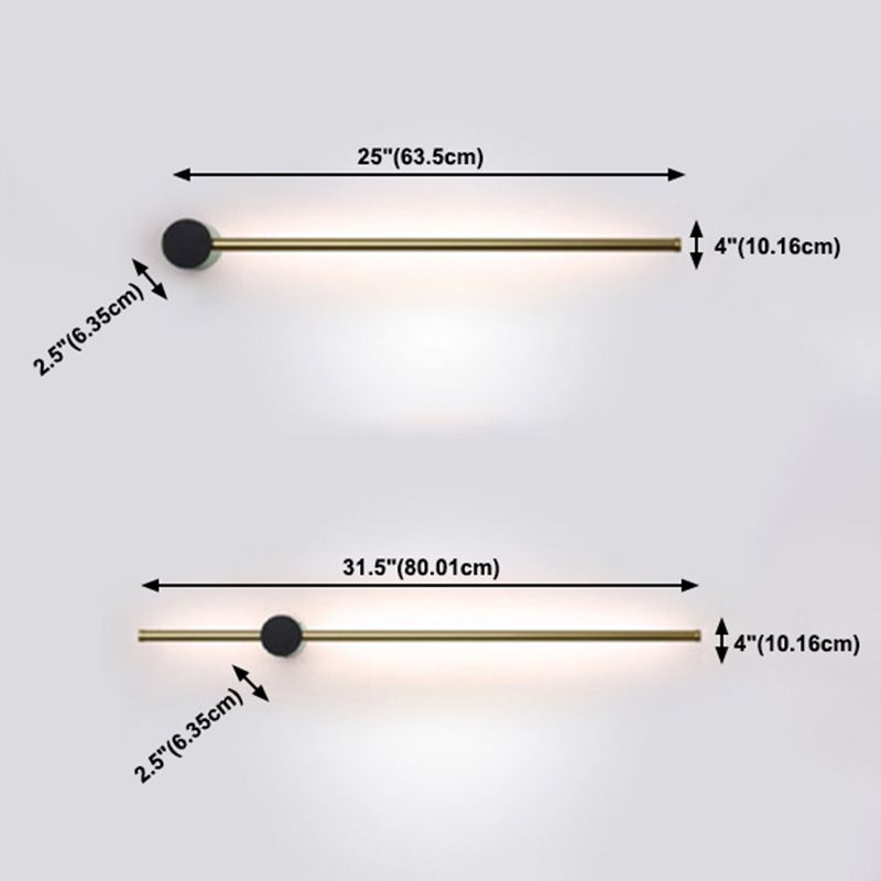 Lampade a parete lineare in alluminio semplice design semplice stile a led lampade a LED