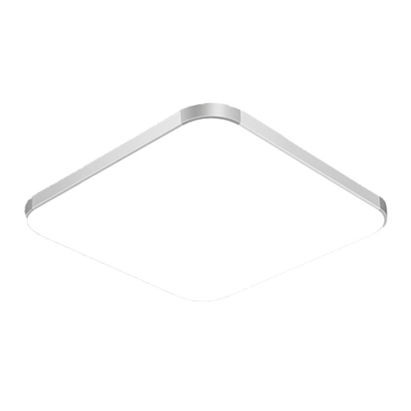 Silver Ceiling Light Fixture Modernism LED Flush Mount for Bedroom