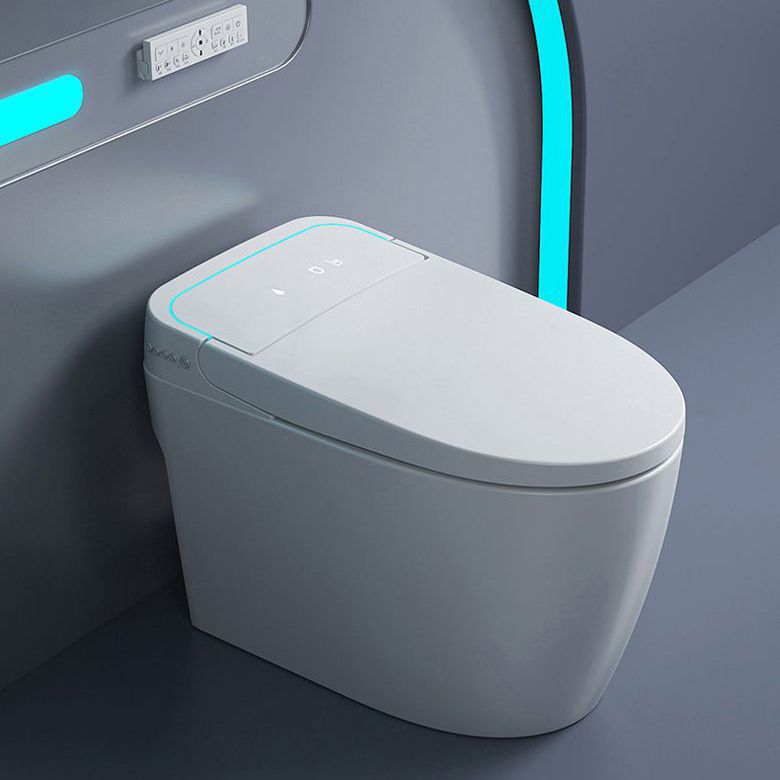 Concealed Tank Modern Toilet Heated Seat One-Piece Flush Toilet with Slow Close Seat