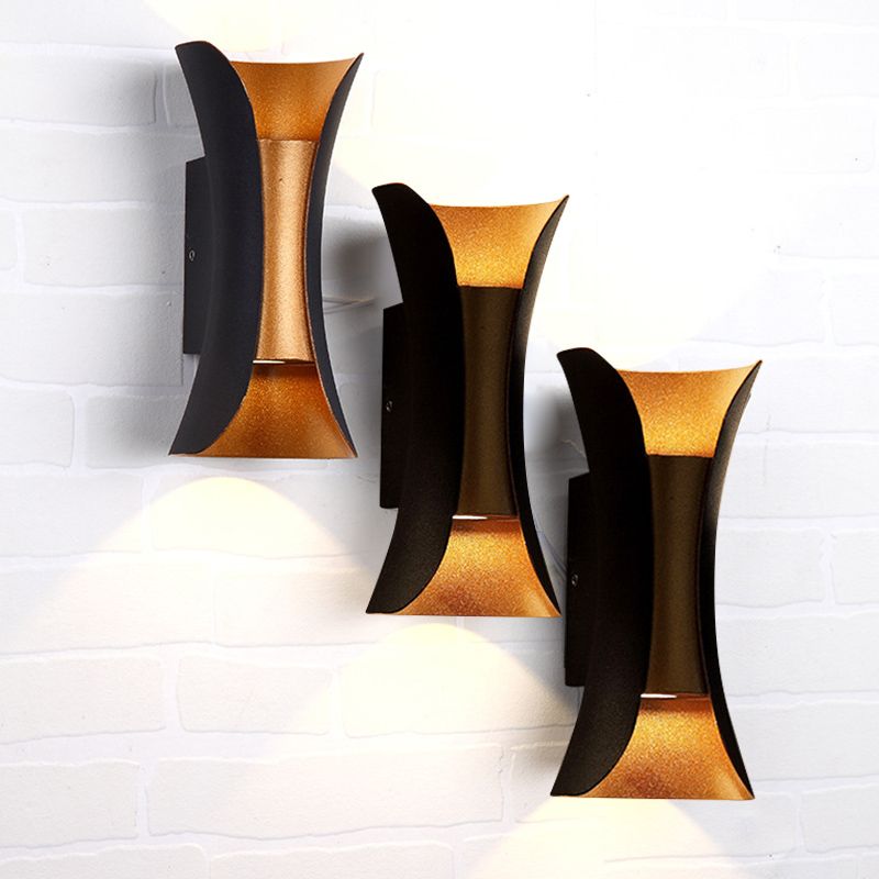 Curl 2 Lights Flush Wandleuchter Aluminium Moderner Wandbeleuchtung mit Wandleuchten