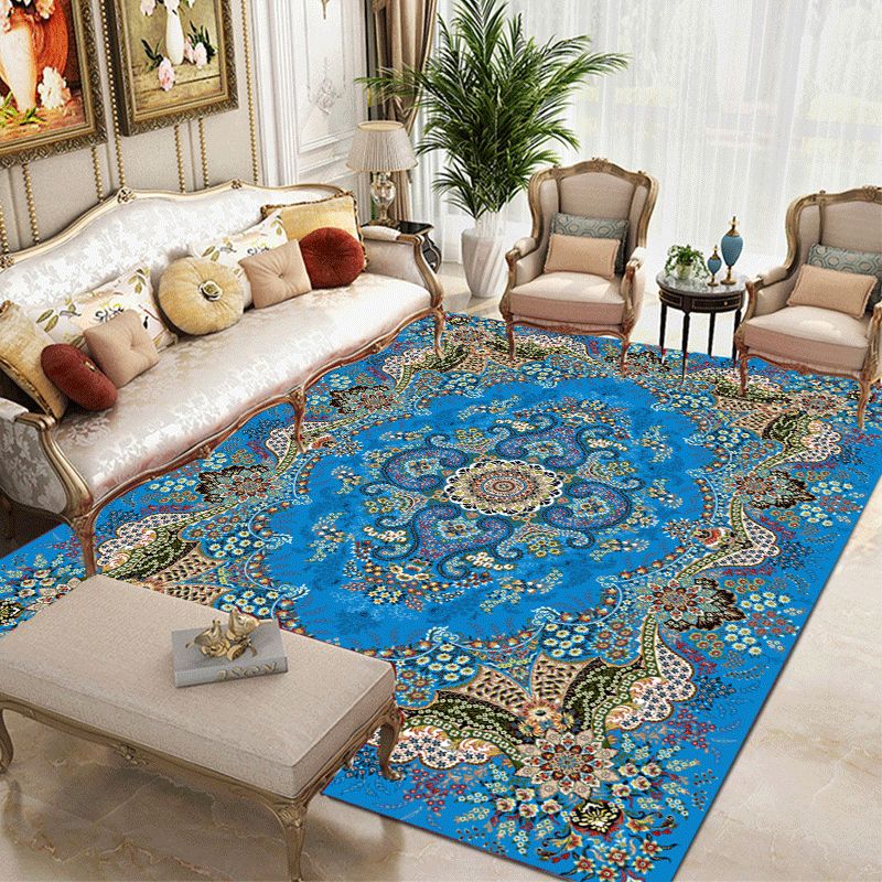 Red Vintage Teppich Mischung Graphenteppich Nicht-Rutsch-Backing Teppich für Wohnkulturanlagen