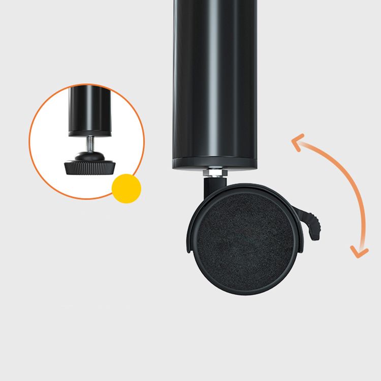 Industrial Style Metal Bookshelf Etagere Shelf Bookcase with Caster Wheels