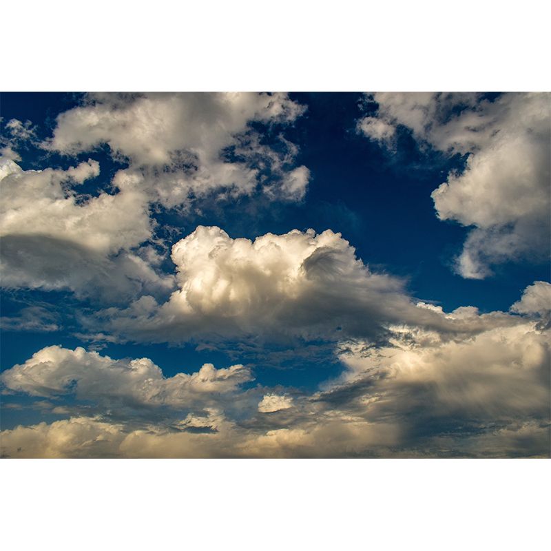 Beautiful Cloudscape Mural Modern Waterproof Living Room Wall Art, Custom Size