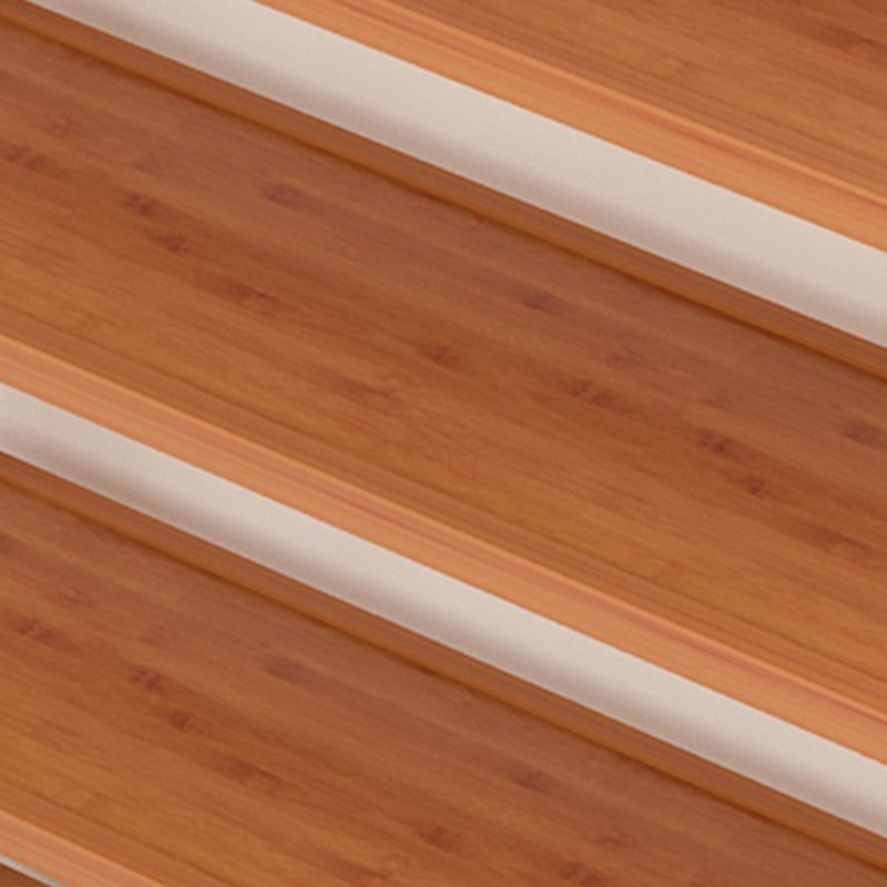 Standard Bamboo Bookshelf Contemporary Brown Open Shelf Bookcase