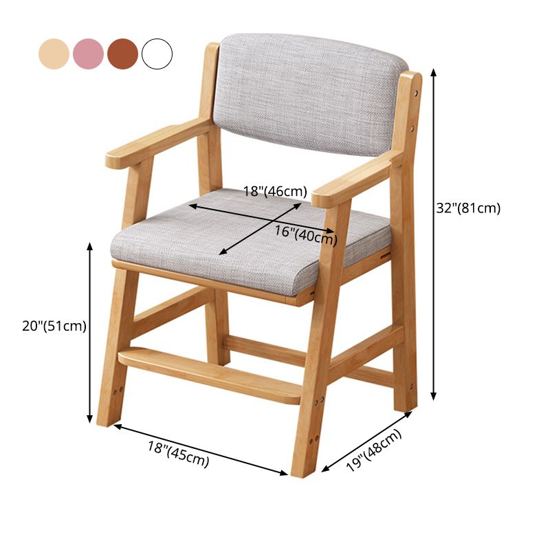 Wood Modern Indoor-Outdoor Chair Open Back Dining Single Chair for Home Use
