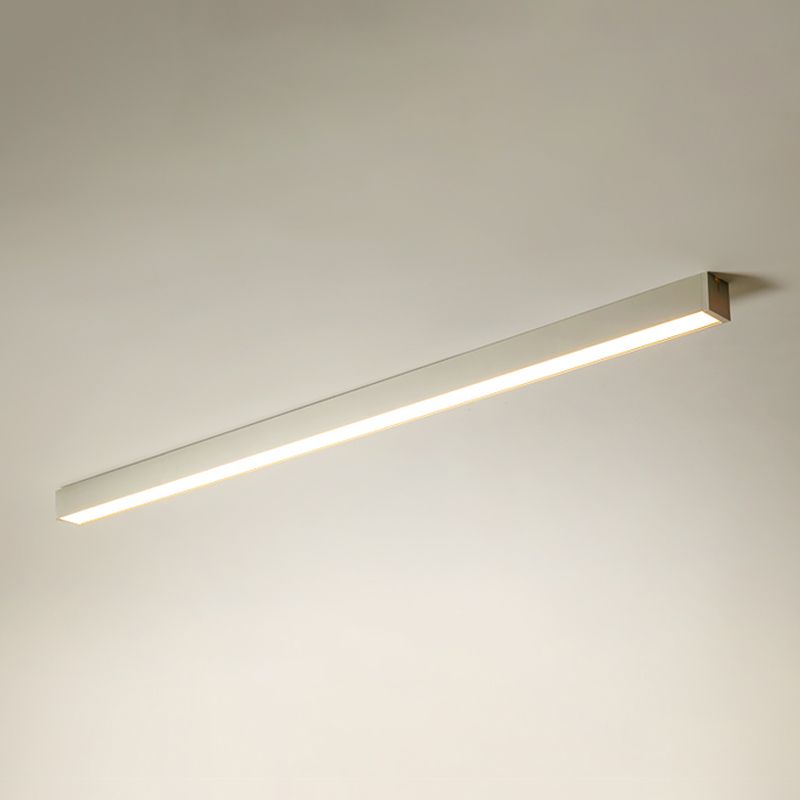 Modern Style Linear Flush Mount Light Metal 1-Light Flush Ceiling Lights