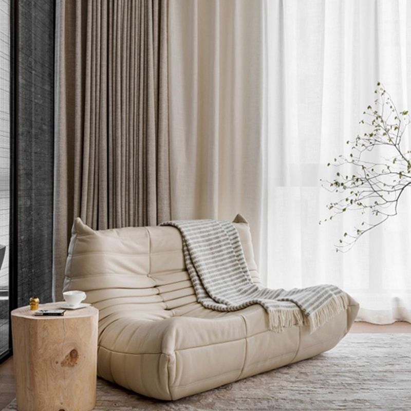 Ultra-Modern Sofa 27.6"High Tuxedo Arm Tight Back Single Cushion Seat Sofa