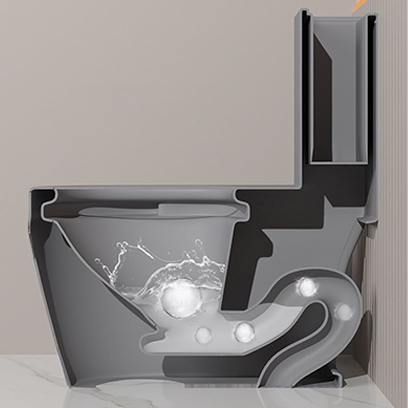 Orange Household Toilet Siphon Jet Toilet All-In-One Ceramic Toilet