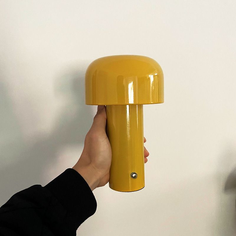 Lampes de table de nuit de tambour moderne en métal 1 lumière de table légère